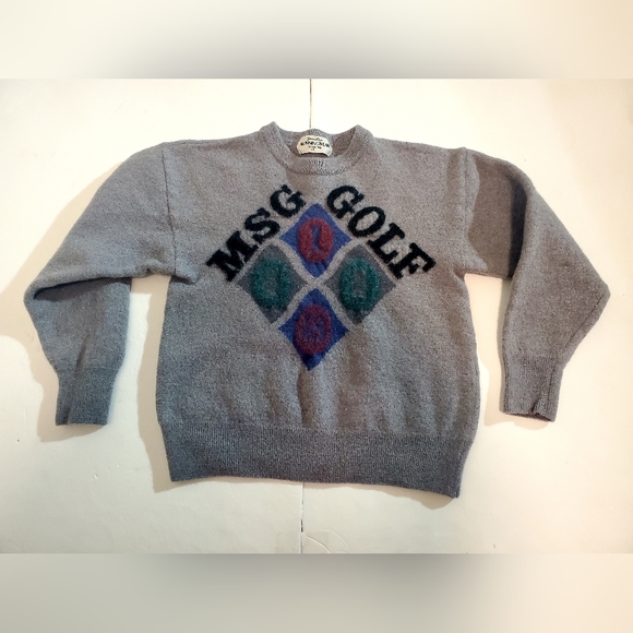 Msg golf vintage wool sweater (kids large or women's Xtra small) - Picture 1 of 4